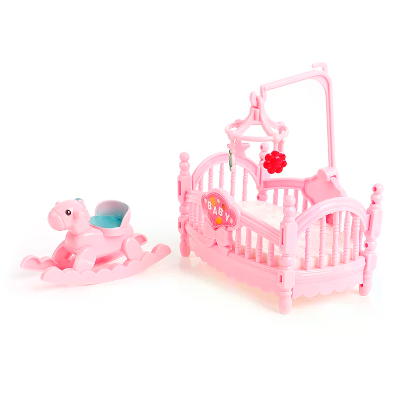 Miniature Crib Wooden Horse Se - Kids Outdoor Table And Chair Set ulasan dan harga