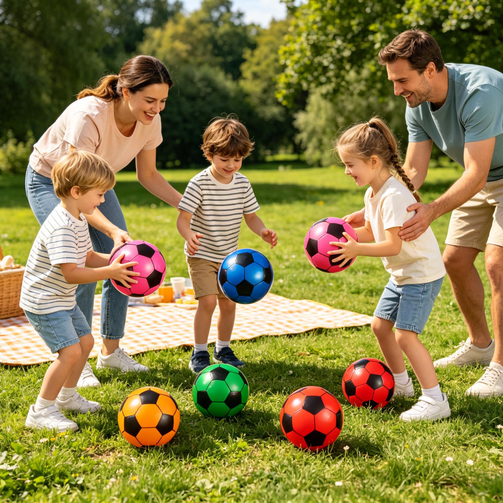 Soccer Ball Inflatable 6 Piece - Kids Outdoor Yard ulasan dan harga